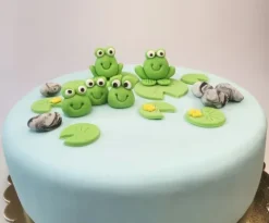 Zestaw na tort żabki żaby 5szt + dodatki /ZNK5