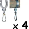 Zestaw obejm okrągłe do huśtawki 4 szt. 120mm 12cm
