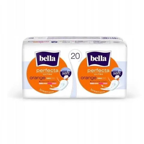 ZESTAW - PODPASKI BELLA PERFECTA ultra orange ZAPAS 20 szt.