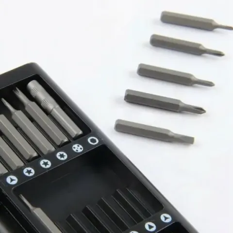 Zestaw precyzyjnych śrubokrętów 25w1 torx wkrętaki magnetyczne bity + etui