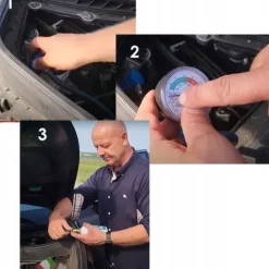 Zestaw Preparat 3w1 + Gaz R134a z przewodem do klimatyzacji w autach