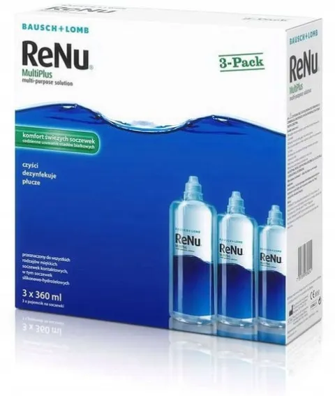 Zestaw płynów do soczewek ReNu MultiPlus 3x 360 ml
