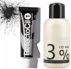 ZESTAW REFECTOCIL HENNA CZARNA + STAPIZ WODA 3%