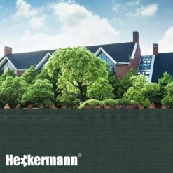 Zestaw Siatka Cieniująca 1,5X50M Heckermann - Zielona + 2X Opaski Zaciskowe Heckermann 100Szt - Zielone