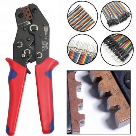 Zestaw szczypcy zaciskania DuPont złączami JST-PH 2,0/JST-XH 2,54 mm