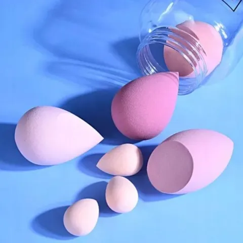 Zestaw 7szt GĄBECZKI do makijażu BLENDER gąbeczka DO PUDRU fluidu RÓŻU