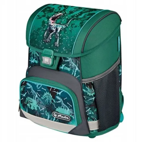 Zestaw tornister plecak szkolny Loop Plus Green Rex dinozaur 6-9lat HERLITZ