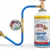 Zestaw 4w1 gaz, olej, uszczelniacz z UV do napełniania klimatyzacji R-134a