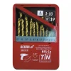 ZESTAW WIERTEŁ DO METALU, KOBALTOWYCH DEDRA WITS19 HSS+KOBALT+TIN, 135°, 19SZT