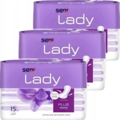 ZESTAW Wkładki urologiczne NA NOC Seni Lady PLUS 15szt. DLA KOBIET