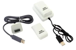 ZESTAW XBOX 360 ŁADOWARKA 2 AKUMULATORY BATERIE + KABEL USB