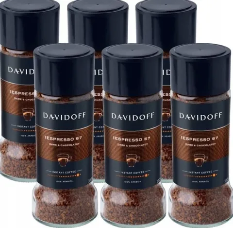 Zestaw 6 x Davidoff ESPRESSO instant kawa 100g
