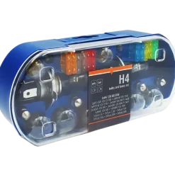 ZESTAW ZASOBNIK KOMPLET ŻARÓWEK ZAPASOWYCH 2x H4 12V + BEZPIECZNIKI 30 ELEM