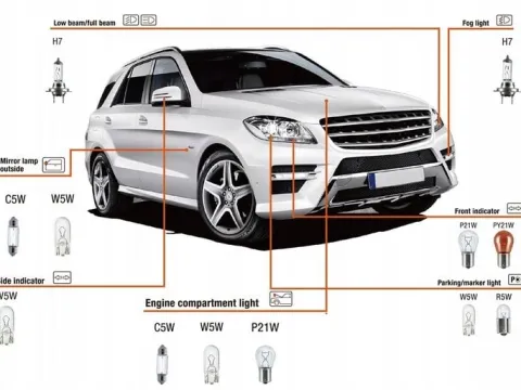 ZESTAW ZASOBNIK KOMPLET ŻARÓWEK ZAPASOWYCH 2x H7 12V + BEZPIECZNIKI 30 ELEM