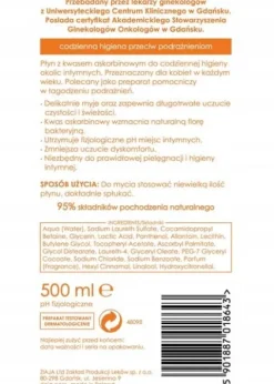 ZIAJA INTIMA PŁYN DO HIGIENY INTYMNEJ Z KWASEM ASKORBINOWYM 500 ML