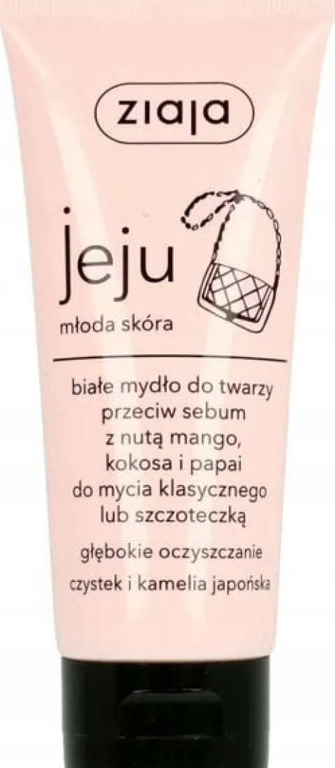 ZIAJA JEJU MYDŁO DO TWARZY PRZECIW SEBUM GŁEBOKO OCZYSZCZAJACE 75 ML