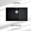 Zlewozmywak GLOBALO Miralio 80.1 Black/IX