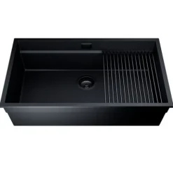 Zlewozmywak GLOBALO Miralio 80.1 Black/BL Mat