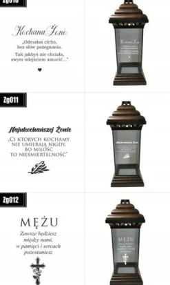 ZNICZ LAMPION z GRAWEREM dla Kochanej Siostry