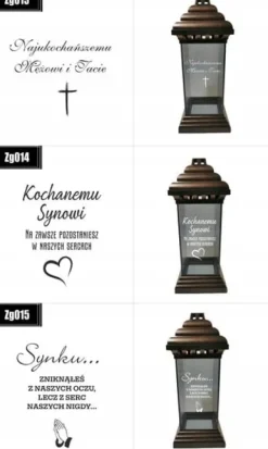 ZNICZ LAMPION z GRAWEREM dla Kochanej Siostry