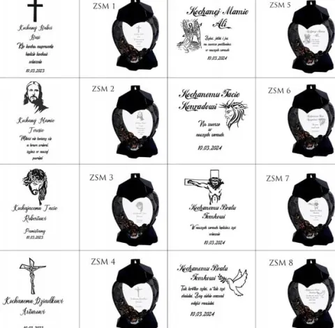 ZNICZ SERCE z różą personalizowany Z GRAWEREM DLA BABCI dużo wzorów
