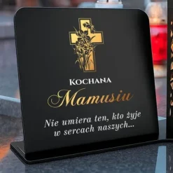 Znicz Solarny Podstawka z Personalizacją na Grób Mamy Dekoracja Dzień Matki