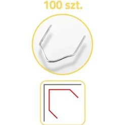 Zszywki do spawarki do plastiku 100 szt typ D Humberg